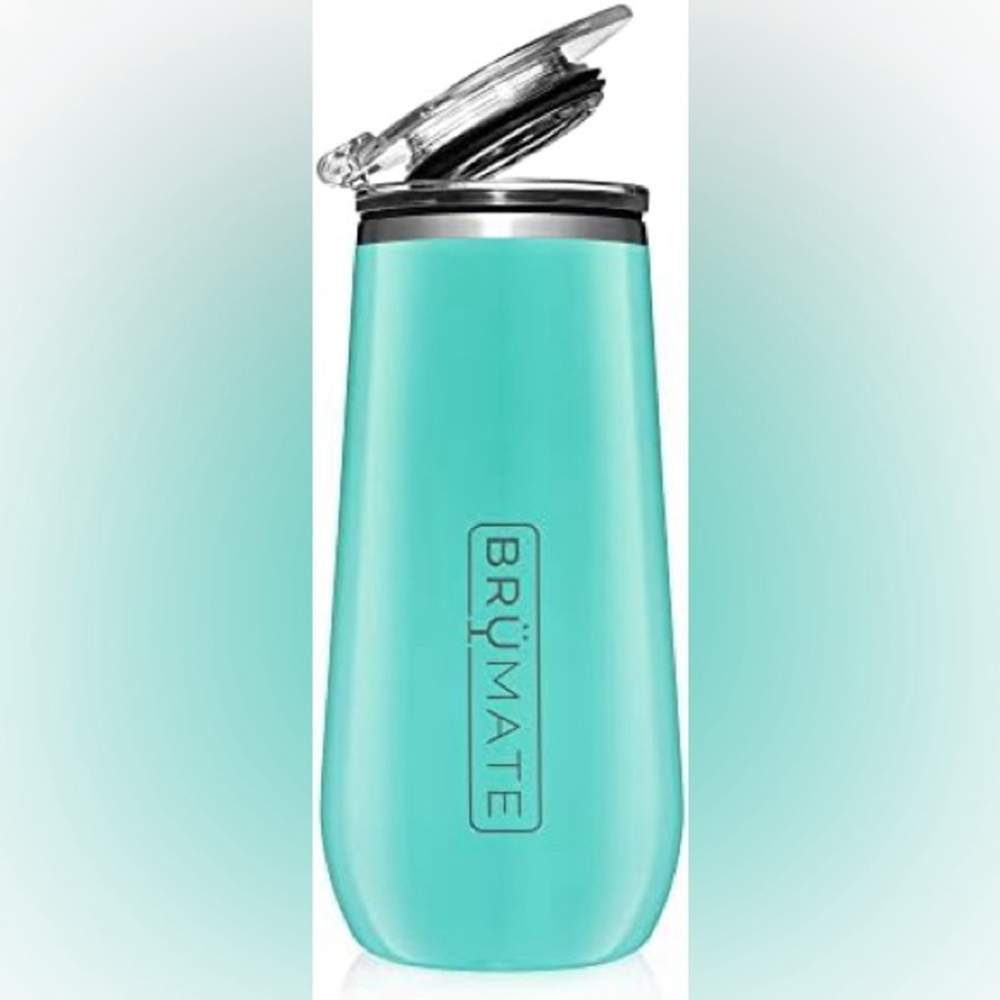 NEW BrüMate Aqua 12oz Insulated Champagne Flute Stainless Steel – NIB